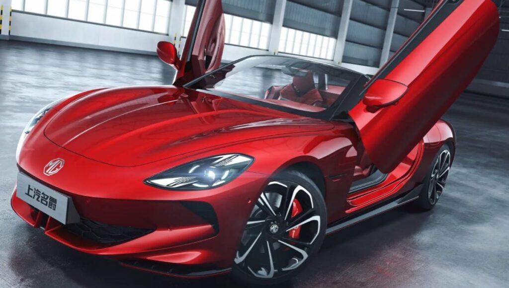 MG Cyberster EV भारत में हुई लॉन्च: ₹74.99 लाख की सबसे सस्ती इलेक्ट्रिक रोडस्टर, जानें फीचर्स और रेंज MG Cyberster EV Front Side