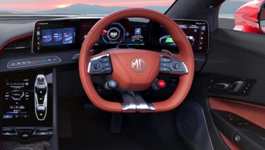 MG Cyberster EV भारत में हुई लॉन्च: ₹74.99 लाख की सबसे सस्ती इलेक्ट्रिक रोडस्टर, जानें फीचर्स और रेंज MG Cyberster EV Interior Looks
