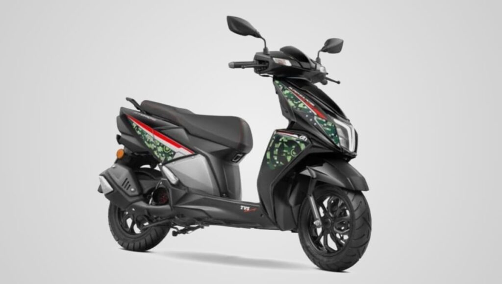TVS Ntorq 125 Super Soldier Edition भारत में लॉन्च, कीमत ₹98,117 TVS Ntorq 125 Super Soldier Edition Look