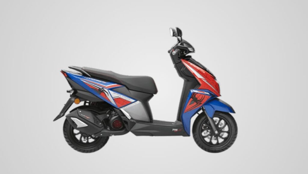 TVS Ntorq 125 Super Soldier Edition भारत में लॉन्च, कीमत ₹98,117 TVS Ntorq 125 Super Soldier Edition Side Look