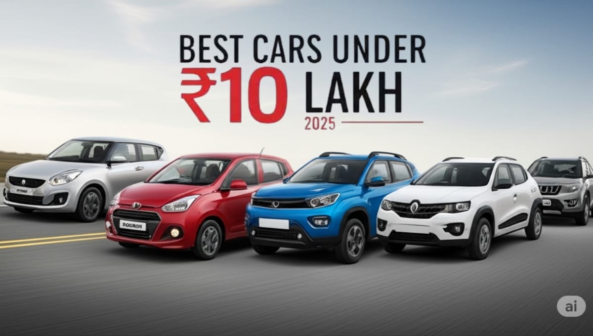 10 लाख से कम में बेस्ट कारें