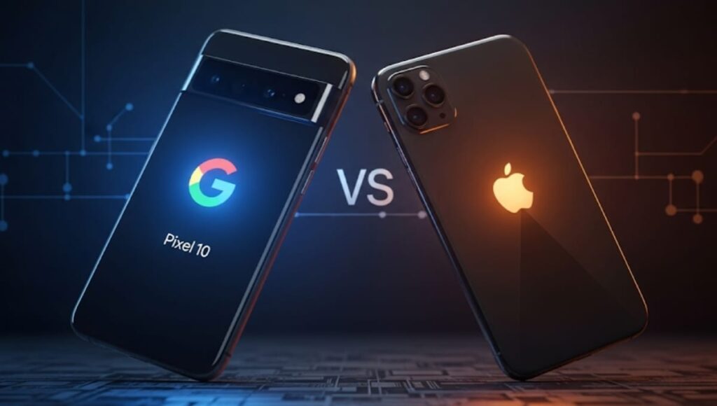 Google Pixel 10 टीज़र में Google ने मारी Apple को सीधी टक्कर Google Pixel 10 VS Apple AI Shri