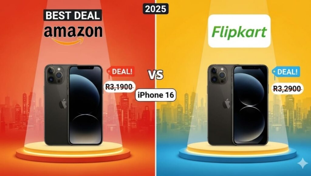 Flipkart Vs Amazon, iPhone 16 की सबसे सस्ती डील कहां मिल रही है, यहां जानो असली सच Flipkart Vs Amazon, iPhone 16 की सबसे सस्ती डील कहां मिल रही है, यहां जानो असली सच