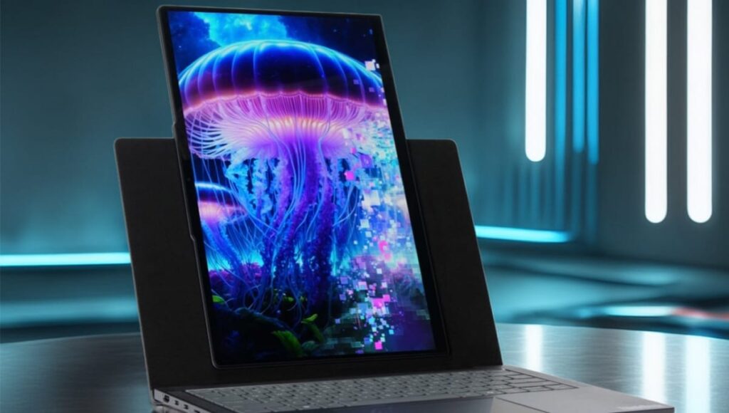Lenovo Project Pivo Laptop, बर्लिन टेक शो में धांसू रोटेटिंग डिस्प्ले वाला कॉन्सेप्ट Lenovo Project Pivo Laptop, बर्लिन टेक शो में धांसू रोटेटिंग डिस्प्ले वाला कॉन्सेप्ट