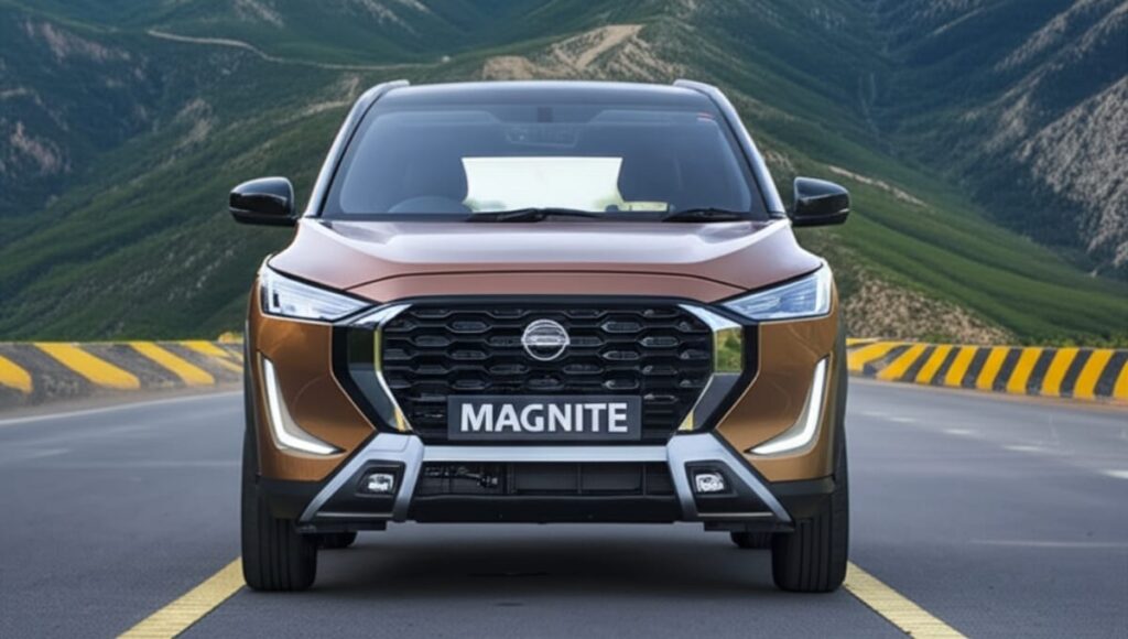 Nissan Magnite पर 10 साल की वारंटी: फायदे, कीमत और सभी डिटेल्स Nissan Magnite Front Look