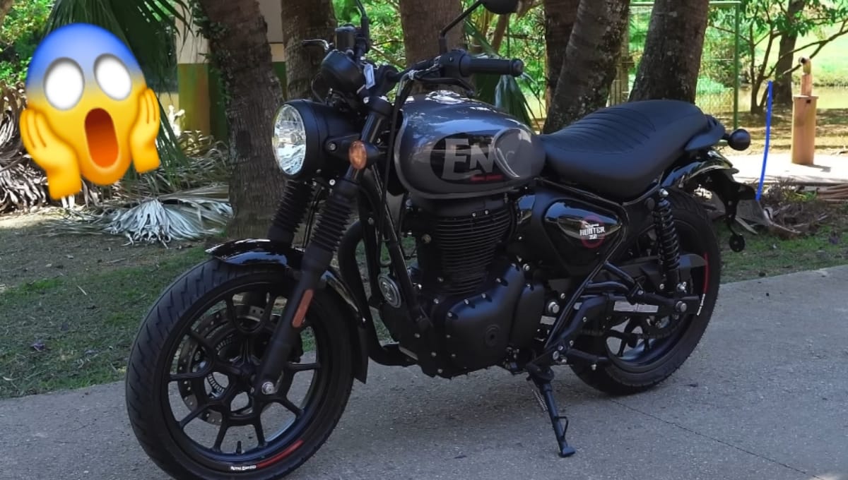 Royal Enfield Hunter 350 New Graphite Grey Colour