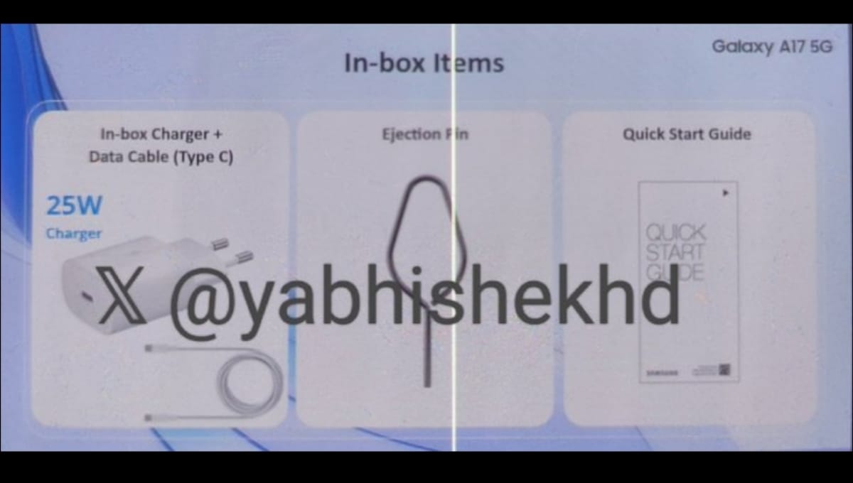 Samsung Could Bundle a Charger with Galaxy A17 5G