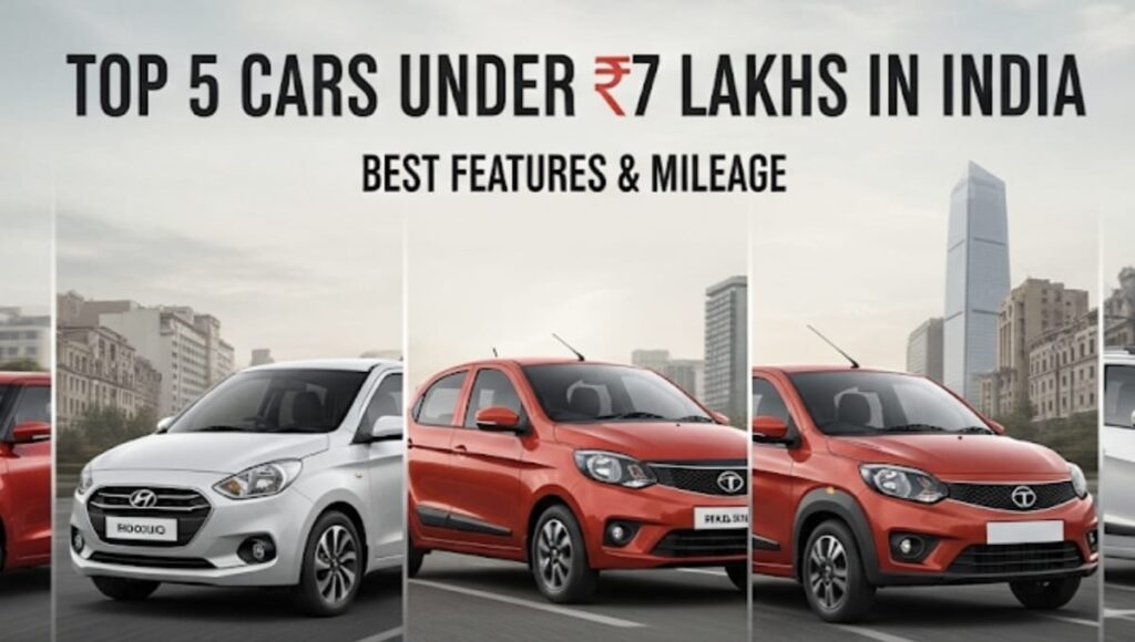 7 Lakh से कम में खरीदें ये टॉप 5 कारें, मिलेंगे शानदार फीचर्स और माइलेज 7 Lakh से कम में खरीदें ये टॉप 5 कारें, मिलेंगे शानदार फीचर्स और माइलेज